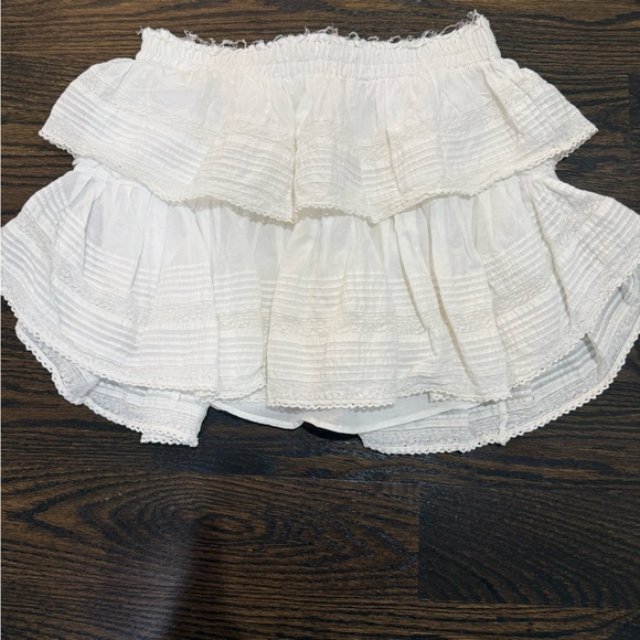 LoveShackFancy Ruffle Mini Skirt - Picture 2 of 2